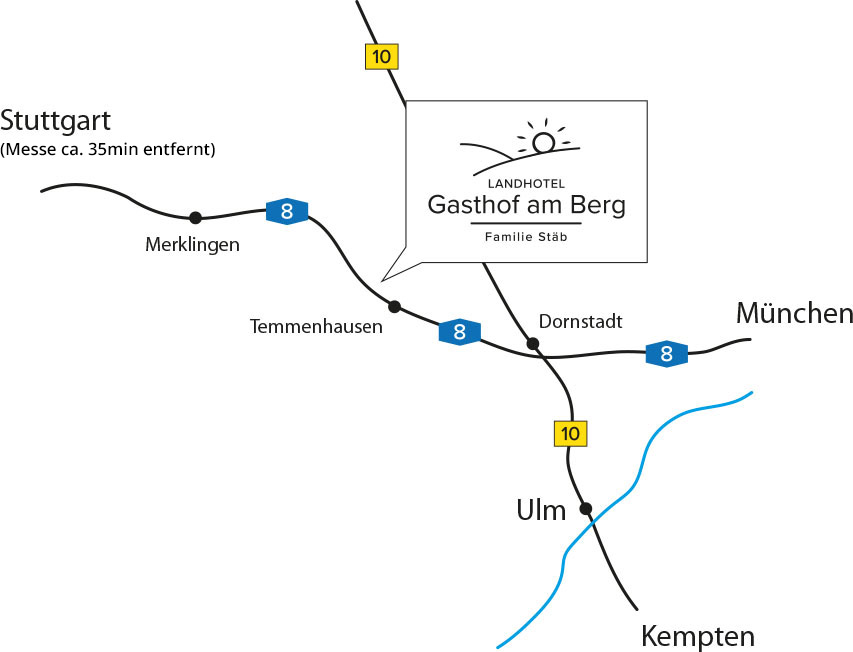 Anfahrt - Landhotel Gasthof am Berg